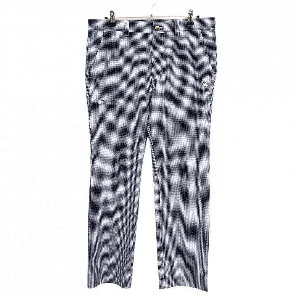 Kappa - 【超美品】カッパ パンツ 白×ネイビー 千鳥柄 ロゴ刺しゅう メンズ XO ゴルフウェア Kappa