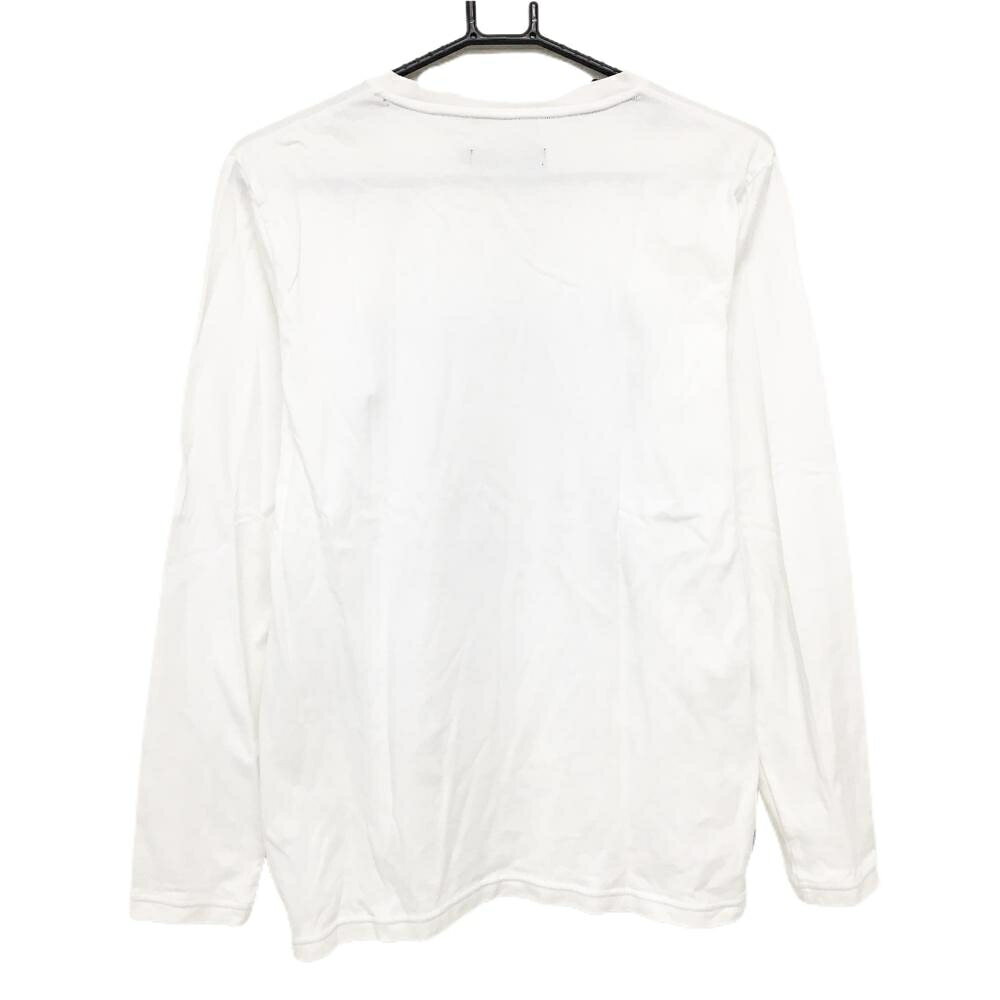 【美品】SY32 長袖Tシャツ 白×ゴールド フロントロゴ ストレッチ メンズ M ゴルフウェア SY32 BY SWEET YEARS