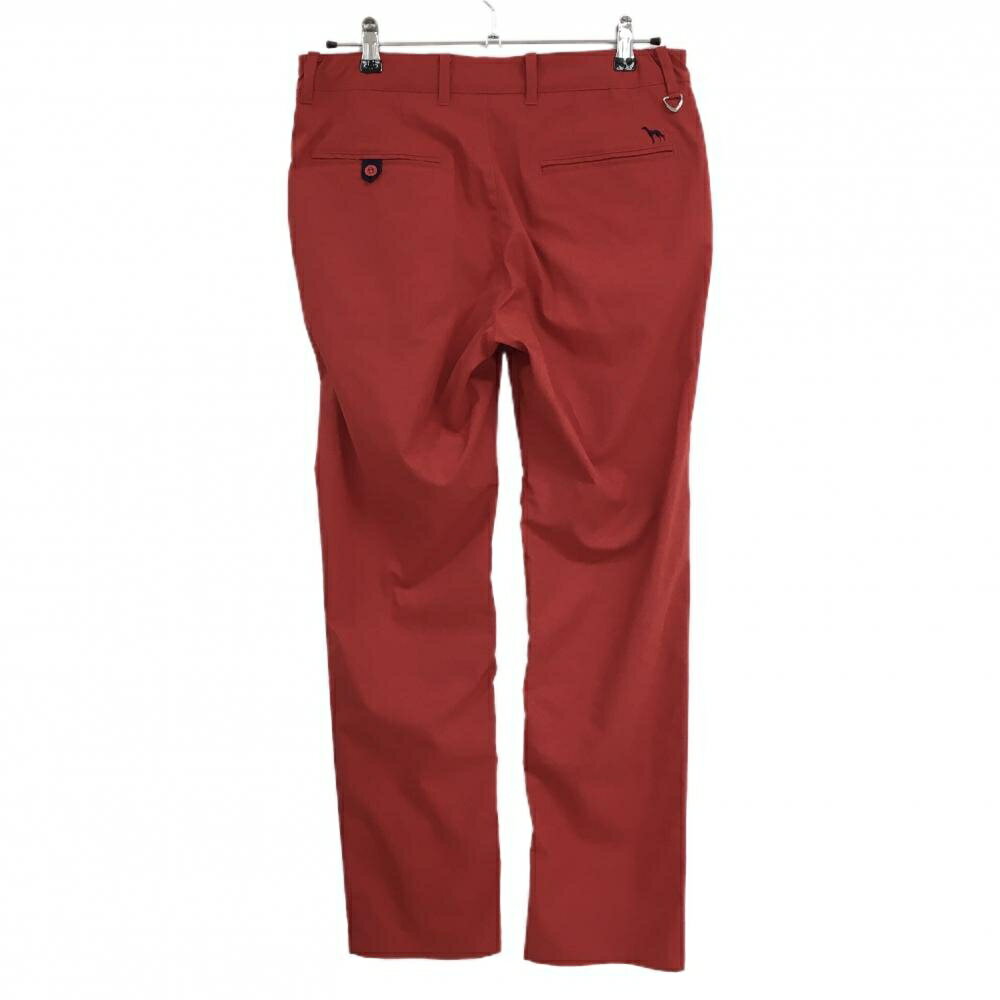 【美品】アダバット パンツ レッド ロゴネイビー ストレッチ メンズ 48(L) ゴルフウェア adabat