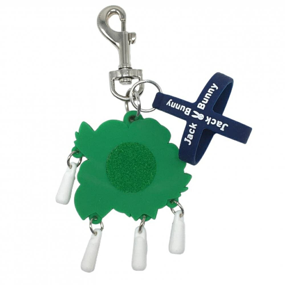 【超美品】ジャックバニー ボールホルダー レッド×グリーン ハイビスカス ラバー素...