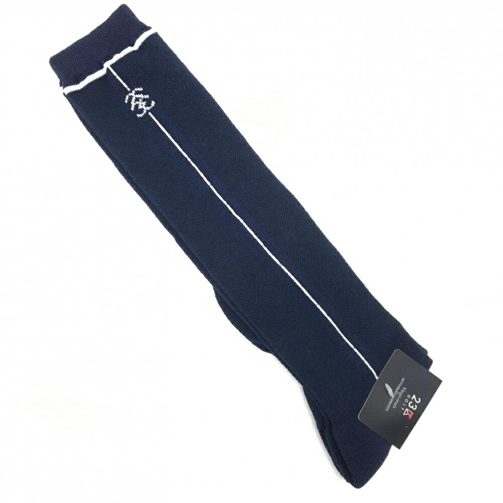 Untitled Sport - 【新品】23区ゴルフ ハイソックス ネイビー×白 ライン レディース F(22-24cm) ゴルフウェア 23区