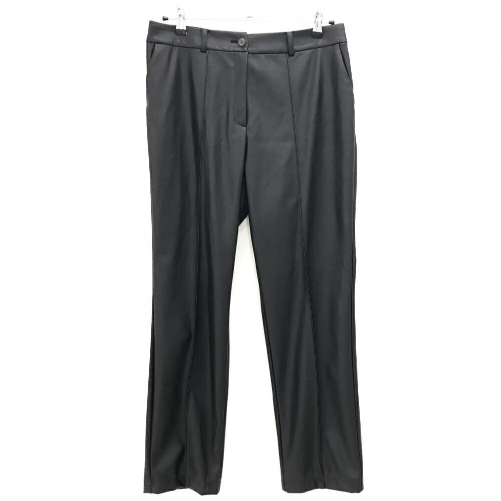Rakuten - 【美品】ランバンスポール パンツ 黒 合成皮革 ストレッチ レディース 44(XXL) ゴルフウェア 2024年モデル LANVIN SPORT
