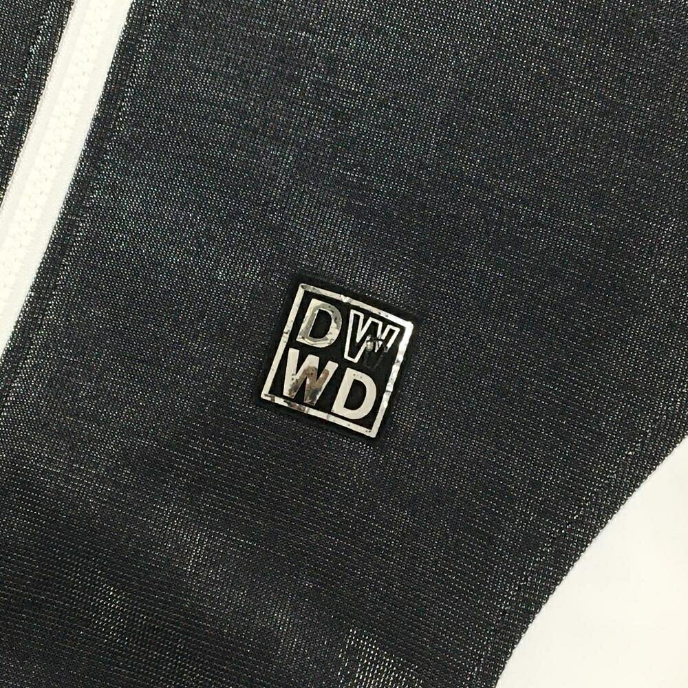 【美品】ダンスウィズドラゴン 異素材ジャケット ダークグレー系×白 ラメ メンズ 3...