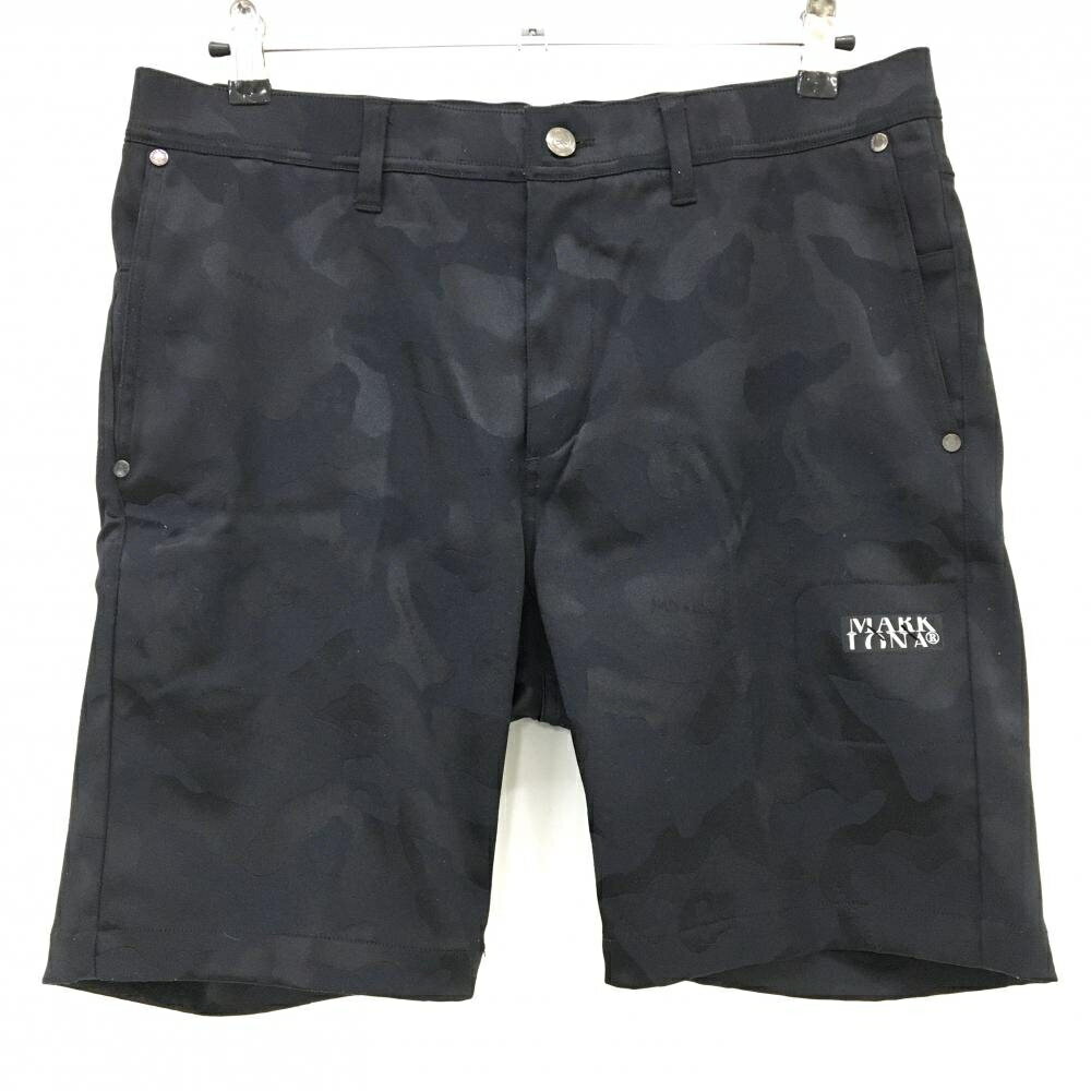 MARK & LONA - 【美品】マークアンドロナ ハーフパンツ 黒 迷彩 カモフラ スカル メンズ 48 ゴルフウェア MARK＆LONA