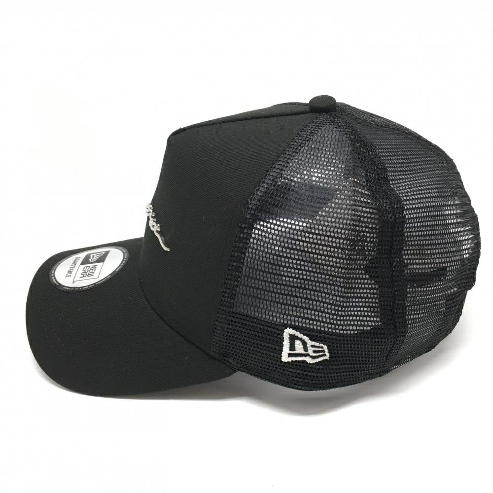 【新品】ニューエラ メッシュキャップ 黒 ロゴ刺しゅう ゴルフウェア New Era