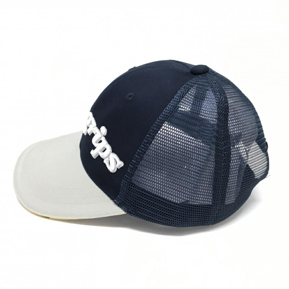 【超美品】エリートグリップ メッシュキャップ ネイビー×グレー 立体ロゴ刺しゅう フリーサイズ ゴルフウェア elite grips