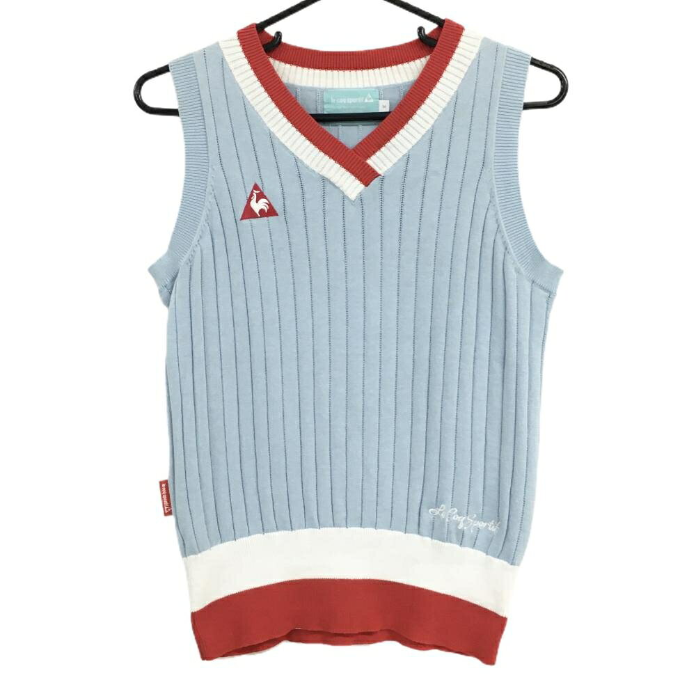 商品説明 ブランド le coq sportif アイテム ニットベスト 表記サイズ M ※海外サイズの場合もございます。必ず実寸サイズをご確認ください。 実寸サイズ 　身幅：約44.5cm　袖丈：約-cm　肩幅：約33.5cm　着丈：約55cm ※実寸サイズの採寸方法については、こちらをご覧ください。 ★実寸サイズは平台に平置きして外寸を測定しており、商品によっては若干の誤差が生じます。数cmの誤差は予めご了承くださいませ。 特徴・仕様 適応時期 春 ・ 秋 商品ランク A コメント 商品ランク（ゴルフウェア） N 新品（タグ付き) S 新品未使用品（タグなし） A+ 使用感や汚れ等がない、または目立たない綺麗な中古品 A 使用感や汚れ等が少ない美品や良品 B+ 使用感や中小の汚れ等がある一般的な中古品 B 使用感や大中の汚れ等がある一般的な中古品 C 使用感や大中の汚れ、小さな穴等がある中古品 商品ランク（ゴルフシューズ） N 新品（タグ付き) S 新品未使用品（タグなし） A+ しわや汚れ等がない、または少ない綺麗な中古品 A しわや小さな汚れはあるが、使用感が少ない美品や良品 B+ しわや中小の汚れ、使用感がある一般的な中古品 B しわや大中の汚れ、使用感がある一般的な中古品 C しわや大中の汚れ、使用感がある中古品 D しわや大きな汚れ、使用感がある中古品 &nbsp;★A+～CランクはUSED品となりますので、神経質な方はご入札をお控えください。 &nbsp;★Nランクは新品商品ですが、一部保管時による汚れ等があります。商品説明や写真で必ずご確認ください。　