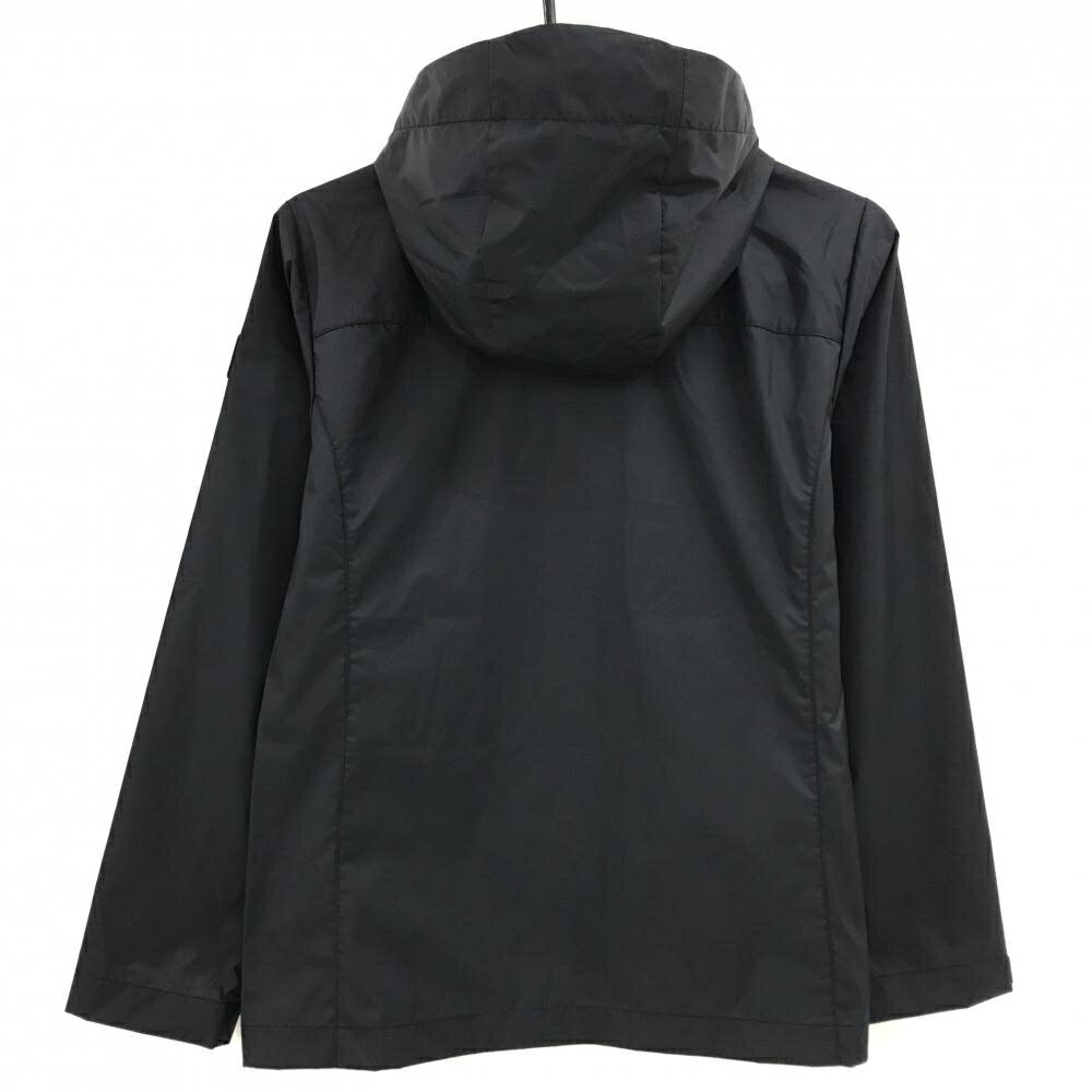 【美品】ミズノ ジップパーカー 黒 ナイロン100％ ブルゾン レディース M ゴルフウェア MIZUNO