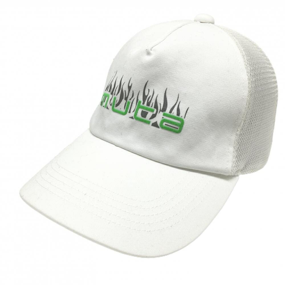 Hats - ムータマリン メッシュキャップ 白 ロゴライトグリーン F ゴルフウェア muta