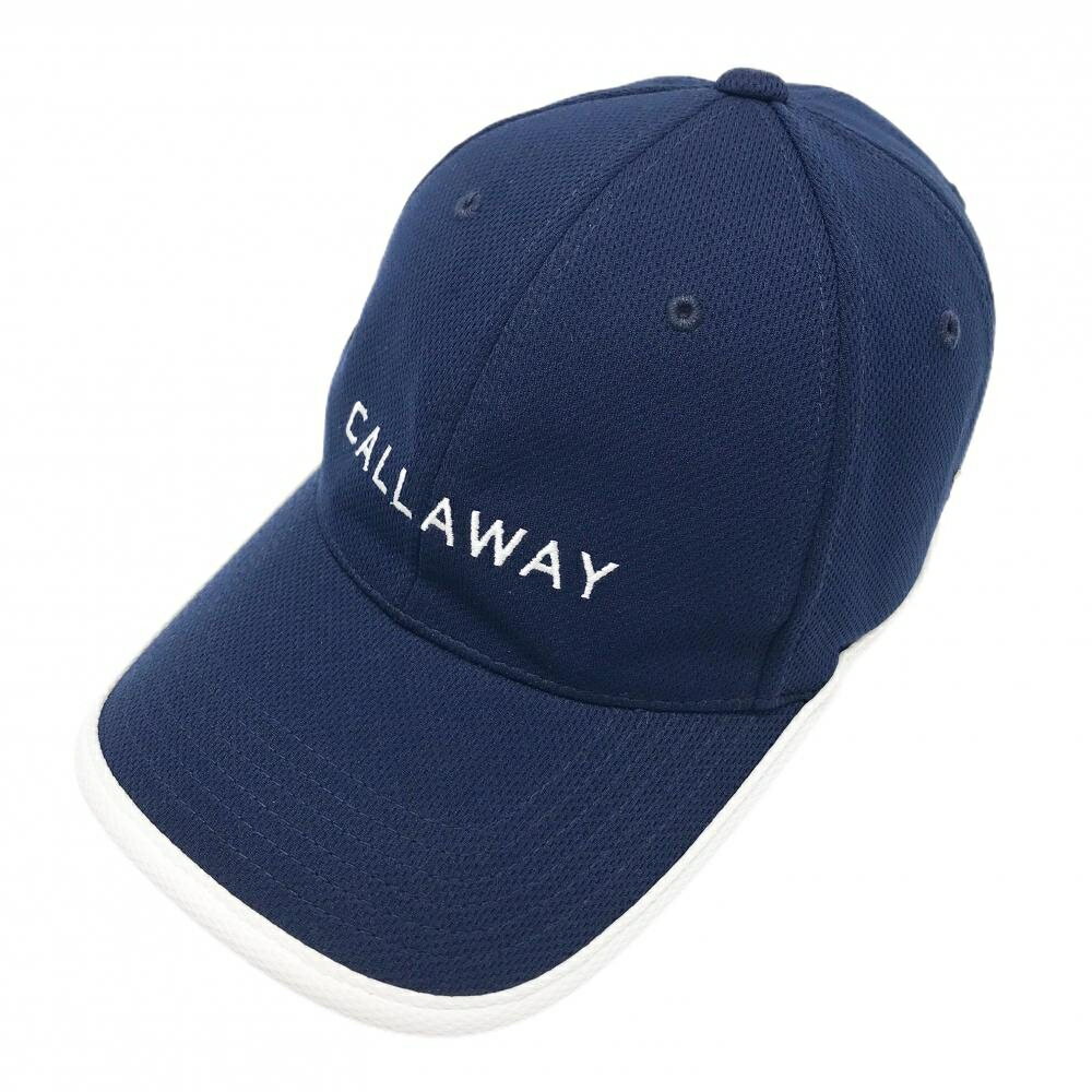 Other - 【美品】キャロウェイ キャップ ネイビー×白 ロゴ刺しゅう パイピング FR ゴルフウェア Callaway