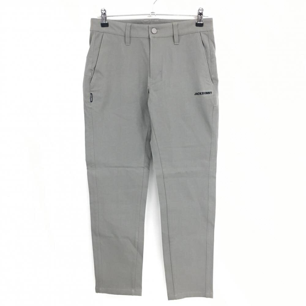 Rakuten - 【超美品】ジャックバニー パンツ スモーキーグレー×黒 バックロゴプリント ストレッチ メンズ 3(S) ゴルフウェア Jack Bunny