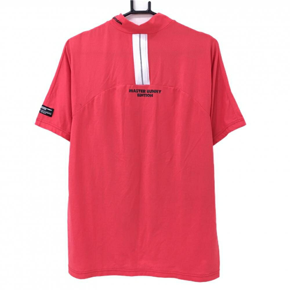 【美品】マスターバニー 半袖ハイネックシャツ レッド ロゴ黒 メンズ 7(2XL) ゴル...