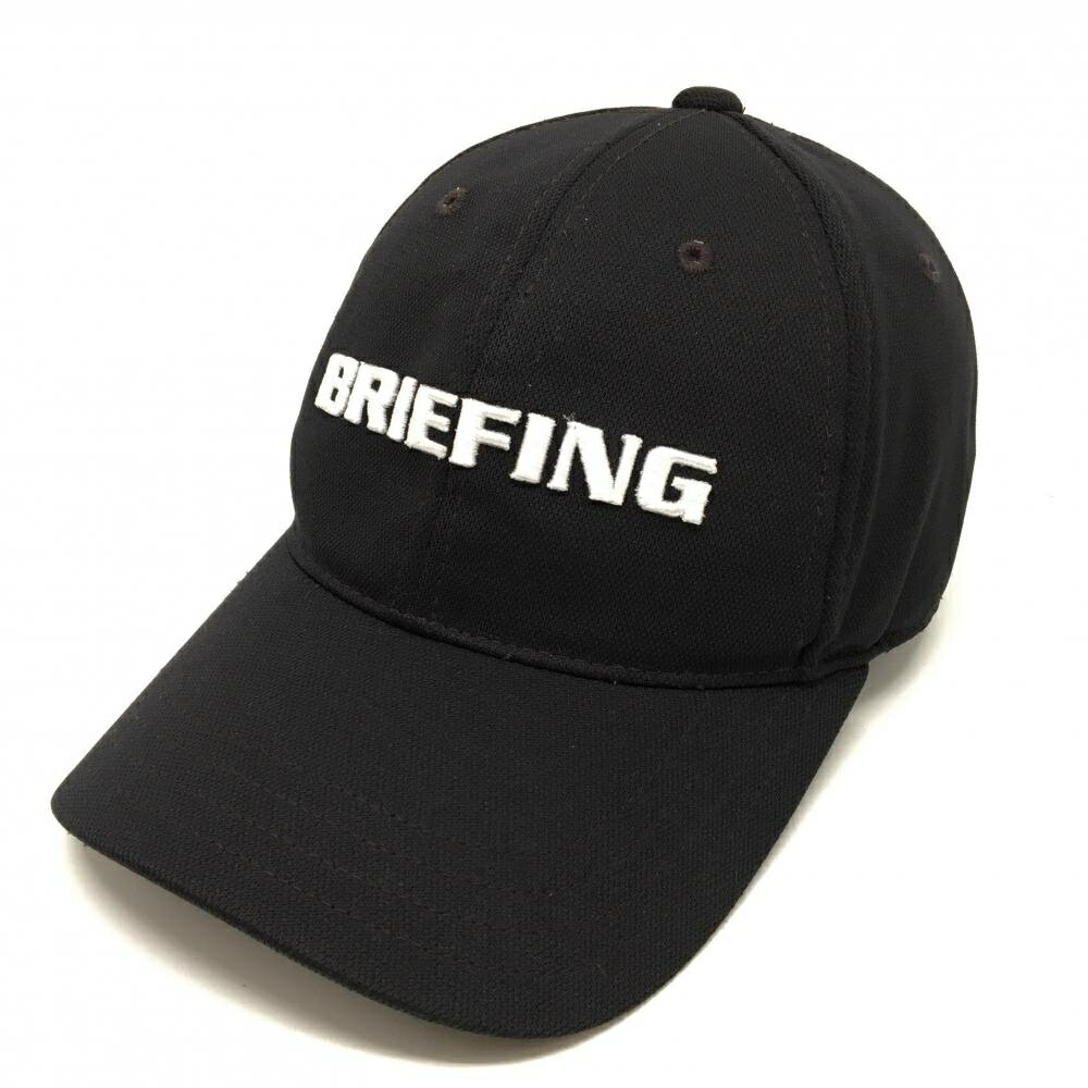 Untitled Sport - 【美品】ブリーフィング キャップ 黒×白 立体ロゴ刺しゅう 型崩れ少 FREE ゴルフウェア BRIEFING