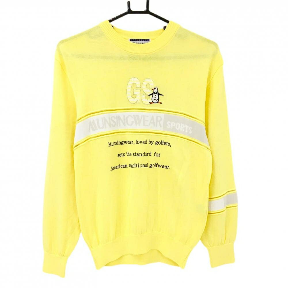 商品説明 ブランド Munsingwear アイテム セーター 表記サイズ M ※海外サイズの場合もございます。必ず実寸サイズをご確認ください。 実寸サイズ 　身幅：約44cm　袖丈：約55.5cm　肩幅：約44cm　着丈：約60cm ※実寸サイズの採寸方法については、こちらをご覧ください。 ★実寸サイズは平台に平置きして外寸を測定しており、商品によっては若干の誤差が生じます。数cmの誤差は予めご了承くださいませ。 特徴・仕様 適応時期 春 ・ 秋 商品ランク A コメント 胸元薄汚れ、左袖口毛羽立ち少 商品ランク（ゴルフウェア） N 新品（タグ付き) S 新品未使用品（タグなし） A+ 使用感や汚れ等がない、または目立たない綺麗な中古品 A 使用感や汚れ等が少ない美品や良品 B+ 使用感や中小の汚れ等がある一般的な中古品 B 使用感や大中の汚れ等がある一般的な中古品 C 使用感や大中の汚れ、小さな穴等がある中古品 商品ランク（ゴルフシューズ） N 新品（タグ付き) S 新品未使用品（タグなし） A+ しわや汚れ等がない、または少ない綺麗な中古品 A しわや小さな汚れはあるが、使用感が少ない美品や良品 B+ しわや中小の汚れ、使用感がある一般的な中古品 B しわや大中の汚れ、使用感がある一般的な中古品 C しわや大中の汚れ、使用感がある中古品 D しわや大きな汚れ、使用感がある中古品 &nbsp;★A+～CランクはUSED品となりますので、神経質な方はご入札をお控えください。 &nbsp;★Nランクは新品商品ですが、一部保管時による汚れ等があります。商品説明や写真で必ずご確認ください。　