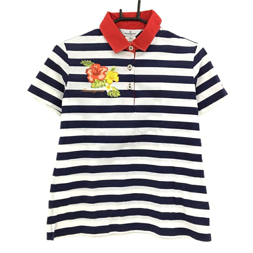 商品説明 ブランド Munsingwear アイテム 半袖ポロシャツ 表記サイズ L ※海外サイズの場合もございます。必ず実寸サイズをご確認ください。 実寸サイズ 　身幅：約49cm　袖丈：約17.5cm　肩幅：約37cm　着丈：約58cm ※実寸サイズの採寸方法については、こちらをご覧ください。 ★実寸サイズは平台に平置きして外寸を測定しており、商品によっては若干の誤差が生じます。数cmの誤差は予めご了承くださいませ。 特徴・仕様 適応時期 夏 商品ランク A コメント 襟・腰・裾裏薄汚れ 商品ランク（ゴルフウェア） N 新品（タグ付き) S 新品未使用品（タグなし） A+ 使用感や汚れ等がない、または目立たない綺麗な中古品 A 使用感や汚れ等が少ない美品や良品 B+ 使用感や中小の汚れ等がある一般的な中古品 B 使用感や大中の汚れ等がある一般的な中古品 C 使用感や大中の汚れ、小さな穴等がある中古品 商品ランク（ゴルフシューズ） N 新品（タグ付き) S 新品未使用品（タグなし） A+ しわや汚れ等がない、または少ない綺麗な中古品 A しわや小さな汚れはあるが、使用感が少ない美品や良品 B+ しわや中小の汚れ、使用感がある一般的な中古品 B しわや大中の汚れ、使用感がある一般的な中古品 C しわや大中の汚れ、使用感がある中古品 D しわや大きな汚れ、使用感がある中古品 &nbsp;★A+～CランクはUSED品となりますので、神経質な方はご入札をお控えください。 &nbsp;★Nランクは新品商品ですが、一部保管時による汚れ等があります。商品説明や写真で必ずご確認ください。　