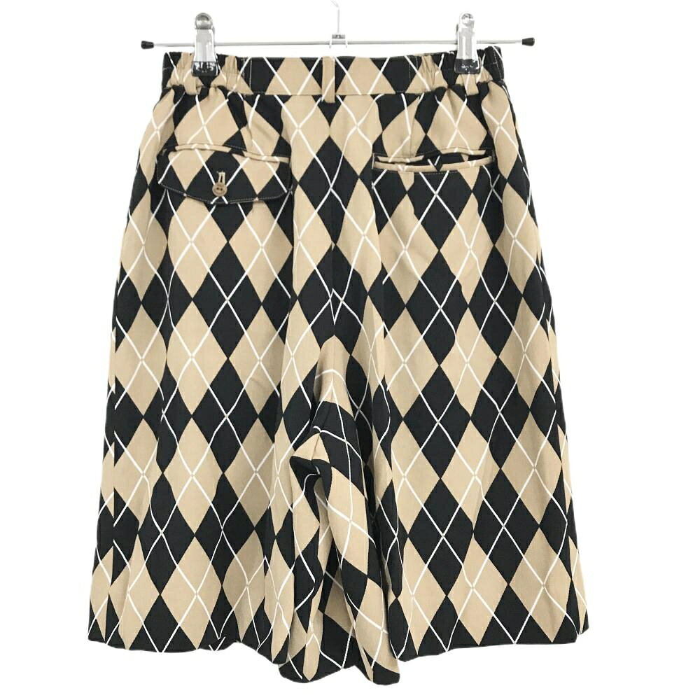 【25%OFFクーポン配布中！9/14まで】バーバリー キュロットスカート 黒×ベージュ ...