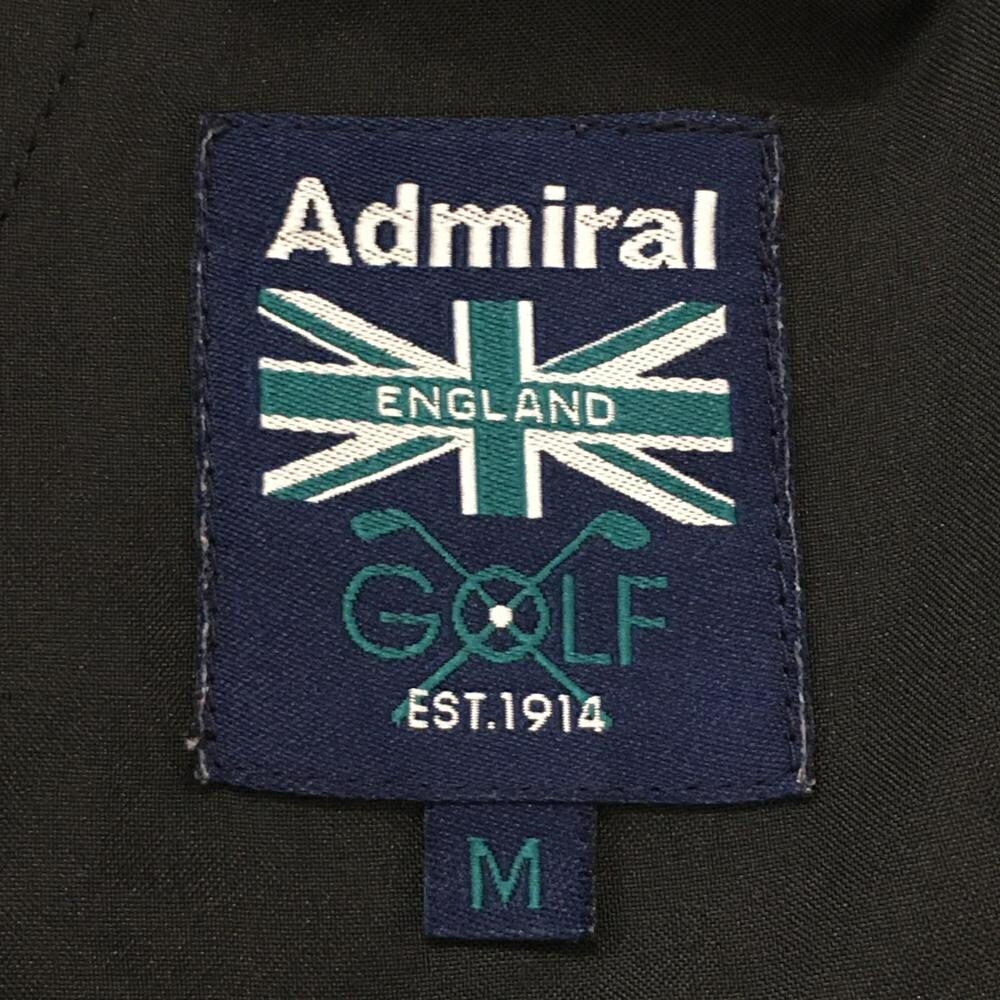 アドミラル パンツ 黒 ロゴ白 メンズ M ゴルフウェア Admiral