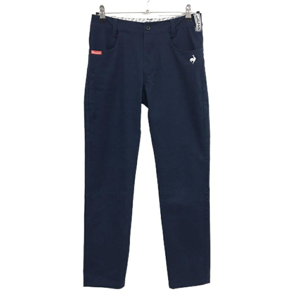 ルコックゴルフ パンツ ネイビー 微起毛 ロゴ刺しゅう レディース 11 ゴルフウェア le coq sportif