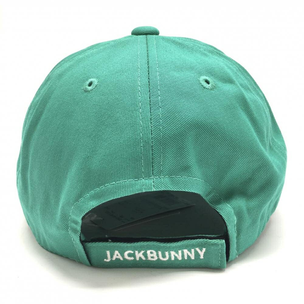 【新品】ジャックバニー キャップ グリーン×白 立体刺しゅう FR ゴルフウェア Jack...