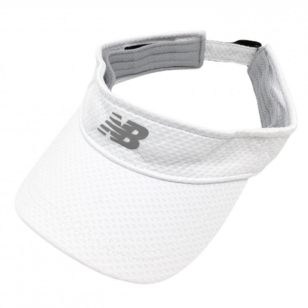 SINACOVA GOLF - 【美品】ニューバランス サンバイザー 白 ロゴプリント ゴルフウェア New Balance