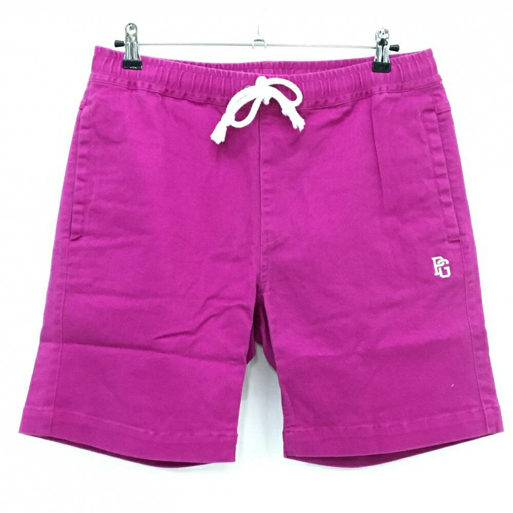 Rakuten - パーリーゲイツ ハーフパンツ ピンク ウエスト調整紐 ロゴ刺しゅう 紙タグ付 メンズ 5(L) ゴルフウェア PEARLY GATES