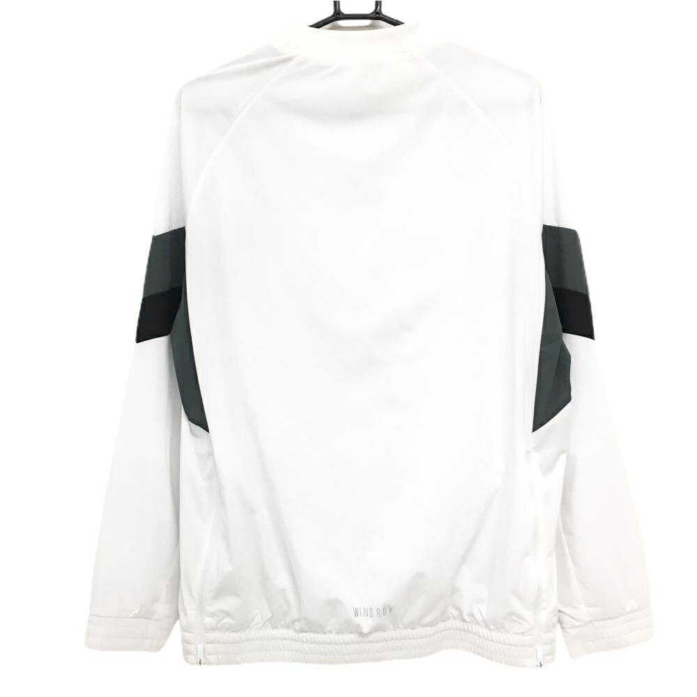 【美品】アディダス スニード 白 袖一部配色 メッシュ裏地 サイドジップ WIND.RDY ...
