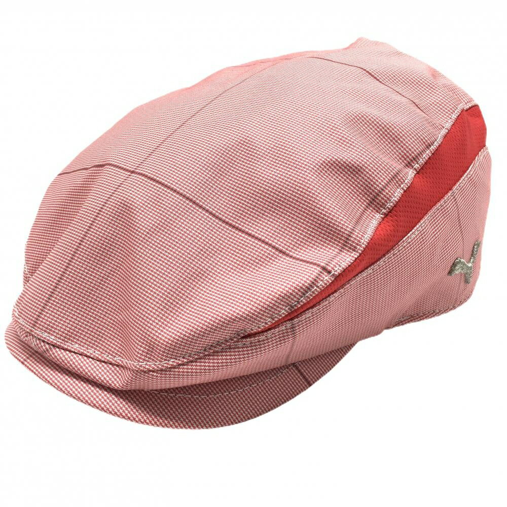 PUMA - 【美品】プーマ ハンチング帽 白×レッド 総柄 裏地メッシュ M(55cm-57cm) ゴルフウェア PUMA