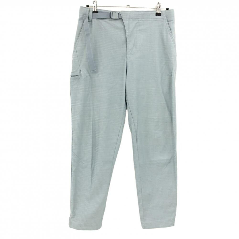 ADIDAS - 【当店ポイント10倍！楽天スーパーセール期間限定】【超美品】アディダス パンツ ライトブルー チェック ウエスト調節ベルト付 ADICROSS メンズ L ゴルフウェア adidas