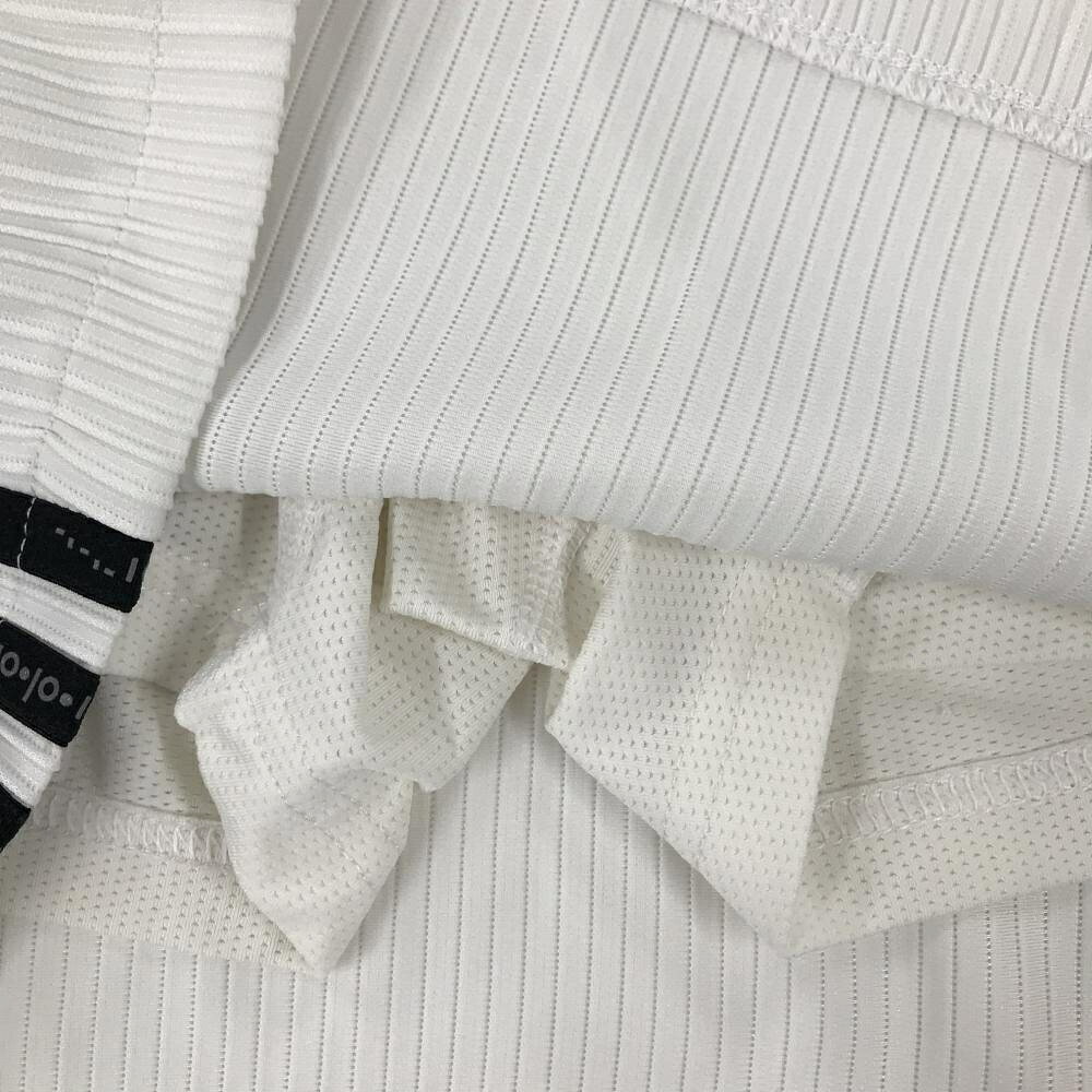 レオナード 楽天市場店の【超美品】アディダス スカート 白×黒 凹凸生地 内側インナーパンツ サイド3ライン レディース M ゴルフウェア adidas｜アングル3