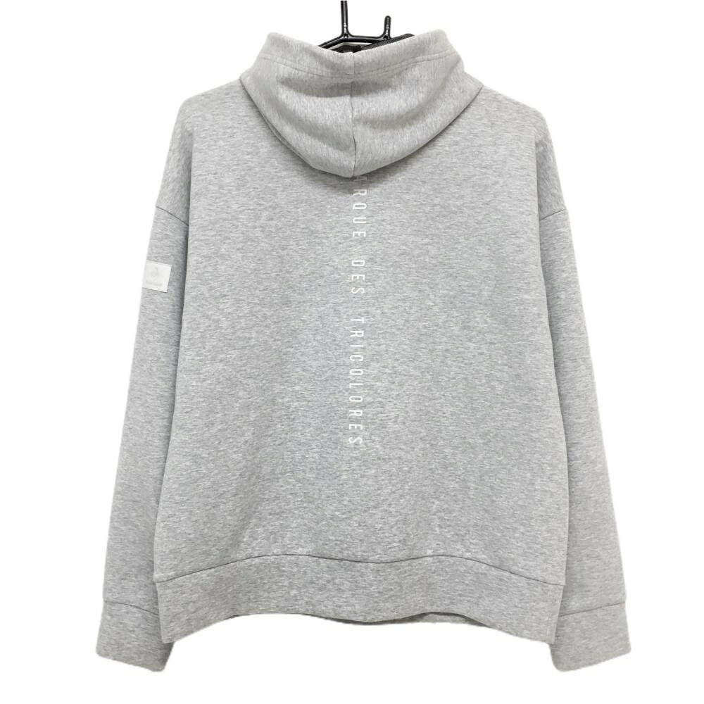 ルコックゴルフ パーカー グレー スウェット生地 フード・ポケット裏地メッシュ レディース LL ゴルフウェア le coq sportif