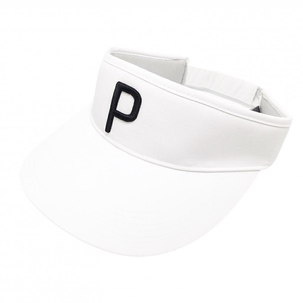 Rakuten - 【美品】プーマ サンバイザー 白×黒 刺しゅう ゴルフウェア PUMA