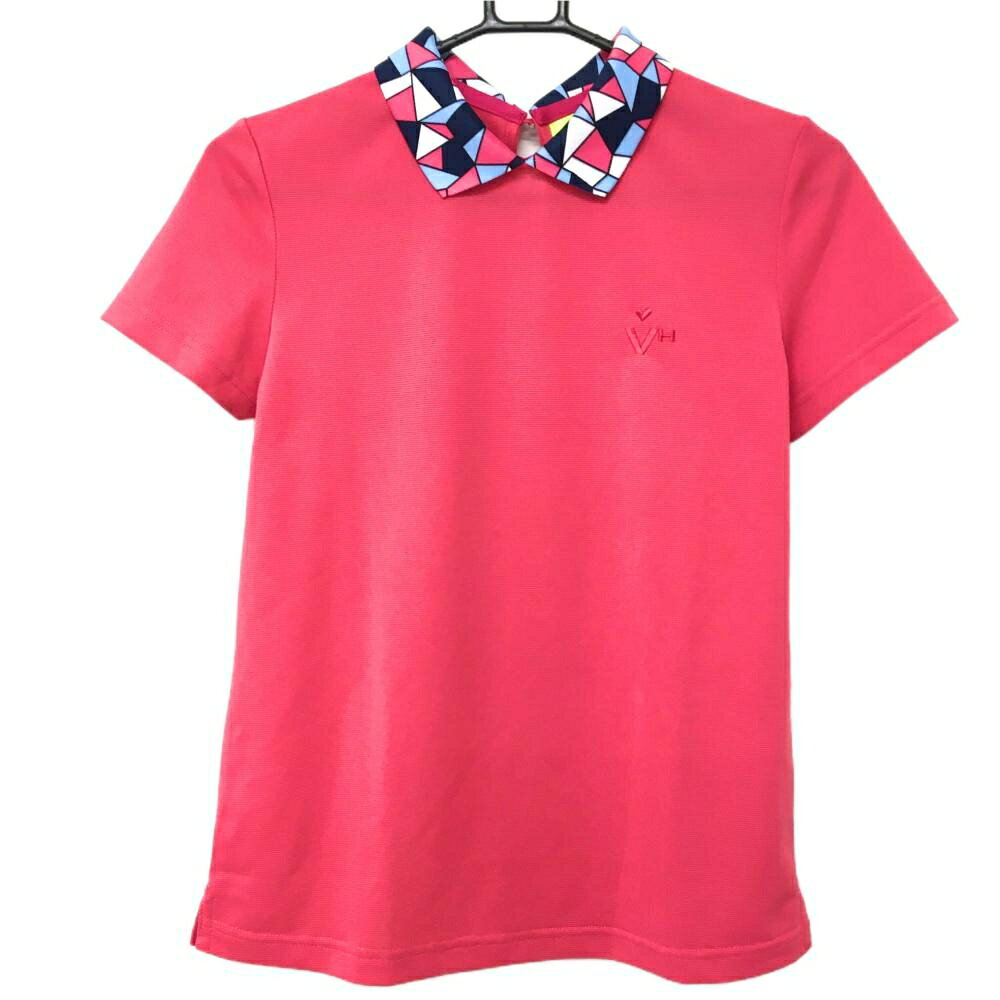 商品説明 ブランド VIVA HEART アイテム 襟付きTシャツ 表記サイズ 40 ※海外サイズの場合もございます。必ず実寸サイズをご確認ください。 実寸サイズ 　身幅：約46cm　袖丈：約16cm　肩幅：約37cm　着丈：約56cm ※実寸サイズの採寸方法については、こちらをご覧ください。 ★実寸サイズは平台に平置きして外寸を測定しており、商品によっては若干の誤差が生じます。数cmの誤差は予めご了承くださいませ。 特徴・仕様 適応時期 春 ・ 夏 商品ランク A+ コメント 商品ランク（ゴルフウェア） N 新品（タグ付き) S 新品未使用品（タグなし） A+ 使用感や汚れ等がない、または目立たない綺麗な中古品 A 使用感や汚れ等が少ない美品や良品 B+ 使用感や中小の汚れ等がある一般的な中古品 B 使用感や大中の汚れ等がある一般的な中古品 C 使用感や大中の汚れ、小さな穴等がある中古品 商品ランク（ゴルフシューズ） N 新品（タグ付き) S 新品未使用品（タグなし） A+ しわや汚れ等がない、または少ない綺麗な中古品 A しわや小さな汚れはあるが、使用感が少ない美品や良品 B+ しわや中小の汚れ、使用感がある一般的な中古品 B しわや大中の汚れ、使用感がある一般的な中古品 C しわや大中の汚れ、使用感がある中古品 D しわや大きな汚れ、使用感がある中古品 &nbsp;★A+～CランクはUSED品となりますので、神経質な方はご入札をお控えください。 &nbsp;★Nランクは新品商品ですが、一部保管時による汚れ等があります。商品説明や写真で必ずご確認ください。　