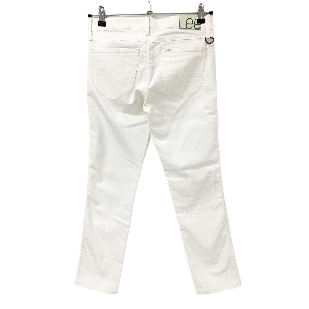 【超美品】ビームスゴルフ×Lee パンツ 白系 後ろロゴ ストレッチ レディース M ゴルフウェア BEAMS GOLF
