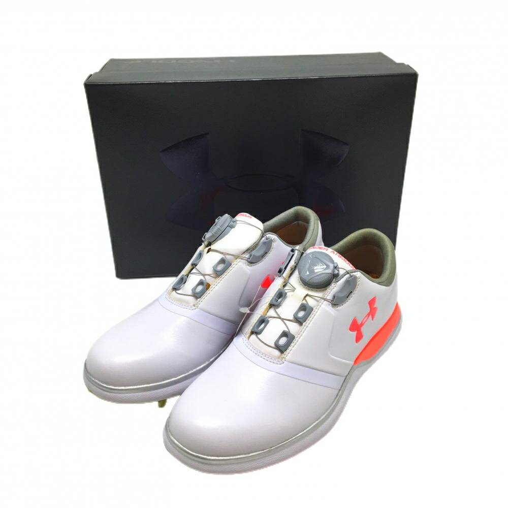 Rakuten - 【新品】アンダーアーマー ゴルフシューズ 白×蛍光ピンク 1299943-101 レディース 23.0 ゴルフウェア UNDER ARMOUR