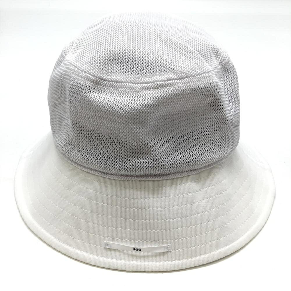 【25%OFFクーポン配布中！9/14まで】【美品】PGGパーリーゲイツ バケットハット 白...