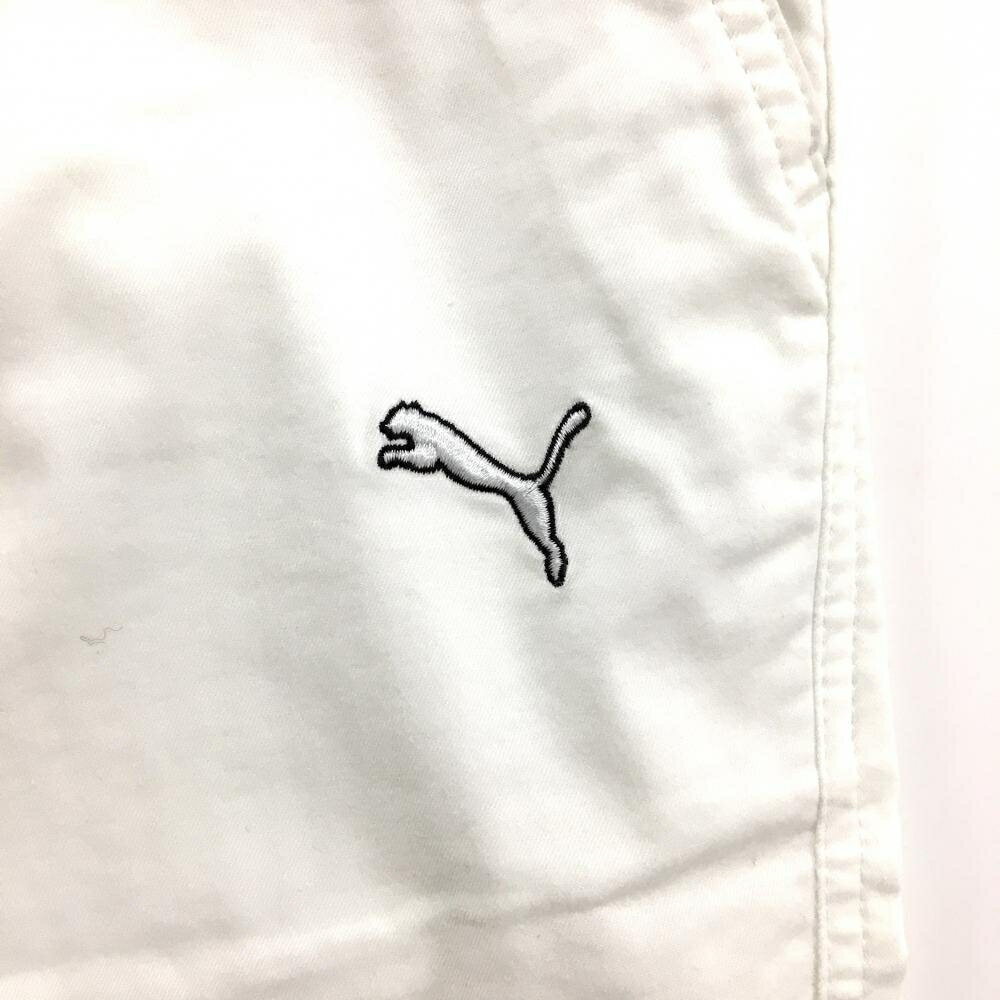 プーマ ハーフパンツ 白 ロゴ刺しゅう メンズ XL ゴルフウェア PUMA