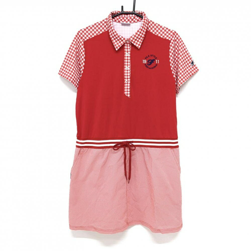 商品説明 ブランド FILA GOLF アイテム 半袖ポロワンピース 表記サイズ 3L ※海外サイズの場合もございます。必ず実寸サイズをご確認ください。 実寸サイズ 　身幅：約51cm　袖丈：約18.5cm　肩幅：約40.5cm　着丈：約85cm ※実寸サイズの採寸方法については、こちらをご覧ください。 ★実寸サイズは平台に平置きして外寸を測定しており、商品によっては若干の誤差が生じます。数cmの誤差は予めご了承くださいませ。 特徴・仕様 一部ギンガムチェック 胸ロゴ　大きいサイズ 適応時期 夏 商品ランク A+ コメント 商品ランク（ゴルフウェア） N 新品（タグ付き) S 新品未使用品（タグなし） A+ 使用感や汚れ等がない、または目立たない綺麗な中古品 A 使用感や汚れ等が少ない美品や良品 B+ 使用感や中小の汚れ等がある一般的な中古品 B 使用感や大中の汚れ等がある一般的な中古品 C 使用感や大中の汚れ、小さな穴等がある中古品 商品ランク（ゴルフシューズ） N 新品（タグ付き) S 新品未使用品（タグなし） A+ しわや汚れ等がない、または少ない綺麗な中古品 A しわや小さな汚れはあるが、使用感が少ない美品や良品 B+ しわや中小の汚れ、使用感がある一般的な中古品 B しわや大中の汚れ、使用感がある一般的な中古品 C しわや大中の汚れ、使用感がある中古品 D しわや大きな汚れ、使用感がある中古品 &nbsp;★A+～CランクはUSED品となりますので、神経質な方はご入札をお控えください。 &nbsp;★Nランクは新品商品ですが、一部保管時による汚れ等があります。商品説明や写真で必ずご確認ください。　