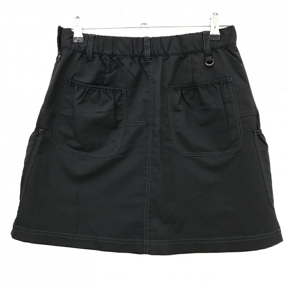 【美品】ヒールクリーク スカート 黒 ポケット複数 内側インナーパンツ レディース 40(M) ゴルフウェア Heal Creek