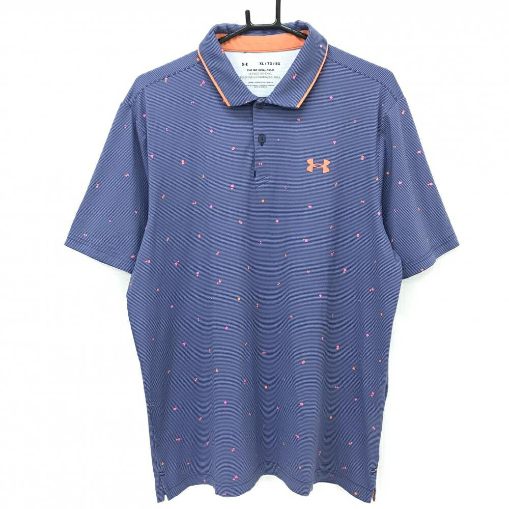 商品説明 ブランド UNDER ARMOUR アイテム 半袖ポロシャツ 表記サイズ XL/TG/EG ※海外サイズの場合もございます。必ず実寸サイズをご確認ください。 実寸サイズ 　身幅：約57.5cm　袖丈：約25cm　肩幅：約47.5cm　着丈：約71.5cm ※実寸サイズの採寸方法については、こちらをご覧ください。 ★実寸サイズは平台に平置きして外寸を測定しており、商品によっては若干の誤差が生じます。数cmの誤差は予めご了承くださいませ。 特徴・仕様 適応時期 夏 商品ランク A+ コメント 商品ランク（ゴルフウェア） N 新品（タグ付き) S 新品未使用品（タグなし） A+ 使用感や汚れ等がない、または目立たない綺麗な中古品 A 使用感や汚れ等が少ない美品や良品 B+ 使用感や中小の汚れ等がある一般的な中古品 B 使用感や大中の汚れ等がある一般的な中古品 C 使用感や大中の汚れ、小さな穴等がある中古品 商品ランク（ゴルフシューズ） N 新品（タグ付き) S 新品未使用品（タグなし） A+ しわや汚れ等がない、または少ない綺麗な中古品 A しわや小さな汚れはあるが、使用感が少ない美品や良品 B+ しわや中小の汚れ、使用感がある一般的な中古品 B しわや大中の汚れ、使用感がある一般的な中古品 C しわや大中の汚れ、使用感がある中古品 D しわや大きな汚れ、使用感がある中古品 &nbsp;★A+～CランクはUSED品となりますので、神経質な方はご入札をお控えください。 &nbsp;★Nランクは新品商品ですが、一部保管時による汚れ等があります。商品説明や写真で必ずご確認ください。　
