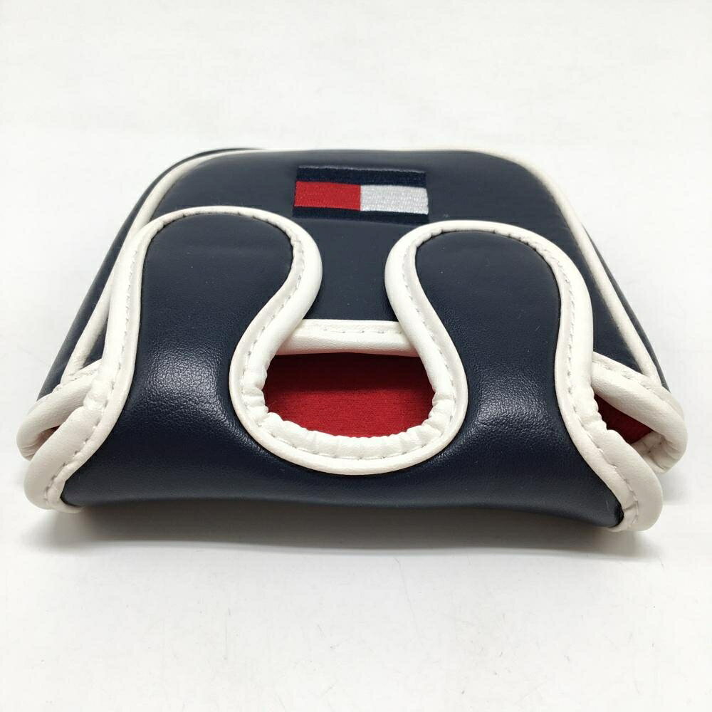 レオナード 楽天市場店の【超美品】トミーヒルフィガー パターカバー ネイビー×白 マレット型 ロゴ刺しゅう ヘッドカバー ゴルフ Tommy Hilfiger Golf｜アングル3