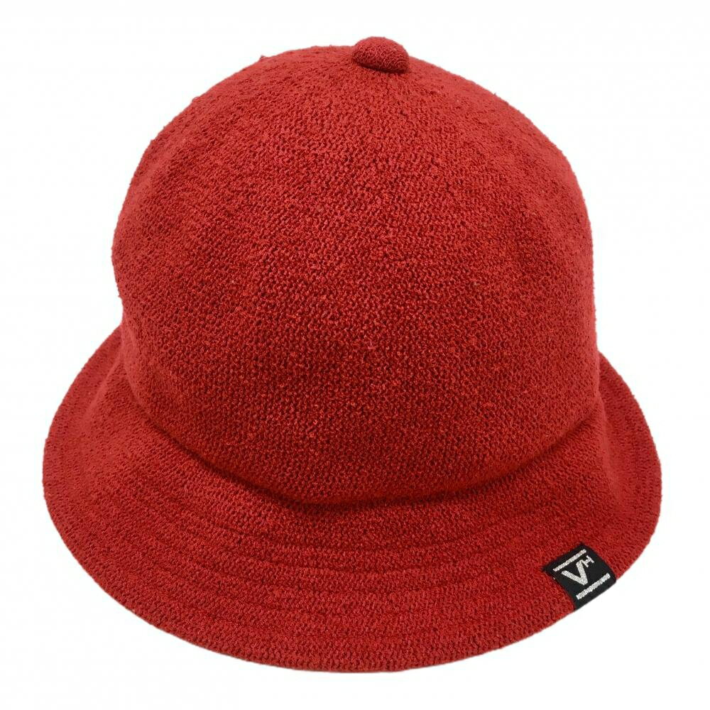 VIVA HEART - 【超美品】ビバハート ハット レッド 天ボタン メンズ 50(L) ゴルフウェア VIVA HEART