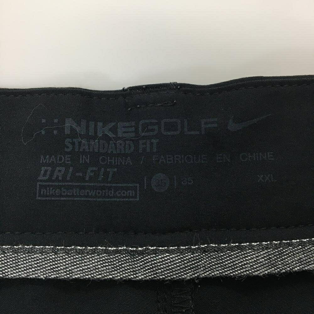 【美品】ナイキゴルフ パンツ 黒 ストレッチ 後ろロゴ メンズ XXL ゴルフウェア 大...