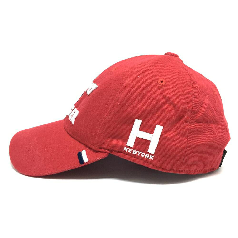 トミーヒルフィガー キャップ レッド×白 立体ロゴ 57cm フリー ゴルフウェア Tommy Hilfiger Golf