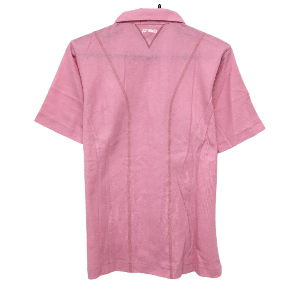 【超美品】ヨネックス 半袖ポロシャツ ピンク 織生地 VERYCOOL メンズ M ゴルフウェア YONEX
