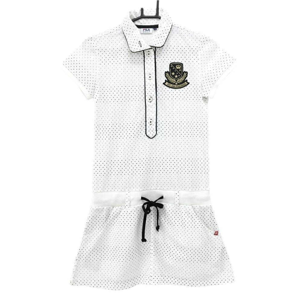 商品説明 ブランド FILA GOLF アイテム 半袖ポロワンピース 表記サイズ M ※海外サイズの場合もございます。必ず実寸サイズをご確認ください。 実寸サイズ 　身幅：約43cm　袖丈：約14cm　肩幅：約35cm　着丈：約82cm ※実寸サイズの採寸方法については、こちらをご覧ください。 ★実寸サイズは平台に平置きして外寸を測定しており、商品によっては若干の誤差が生じます。数cmの誤差は予めご了承くださいませ。 特徴・仕様 適応時期 春 ・ 夏 商品ランク B コメント 襟・袖・スカート・ポケット内側汚れ、ヒップ・裾糸引き 商品ランク（ゴルフウェア） N 新品（タグ付き) S 新品未使用品（タグなし） A+ 使用感や汚れ等がない、または目立たない綺麗な中古品 A 使用感や汚れ等が少ない美品や良品 B+ 使用感や中小の汚れ等がある一般的な中古品 B 使用感や大中の汚れ等がある一般的な中古品 C 使用感や大中の汚れ、小さな穴等がある中古品 商品ランク（ゴルフシューズ） N 新品（タグ付き) S 新品未使用品（タグなし） A+ しわや汚れ等がない、または少ない綺麗な中古品 A しわや小さな汚れはあるが、使用感が少ない美品や良品 B+ しわや中小の汚れ、使用感がある一般的な中古品 B しわや大中の汚れ、使用感がある一般的な中古品 C しわや大中の汚れ、使用感がある中古品 D しわや大きな汚れ、使用感がある中古品 &nbsp;★A+～CランクはUSED品となりますので、神経質な方はご入札をお控えください。 &nbsp;★Nランクは新品商品ですが、一部保管時による汚れ等があります。商品説明や写真で必ずご確認ください。　