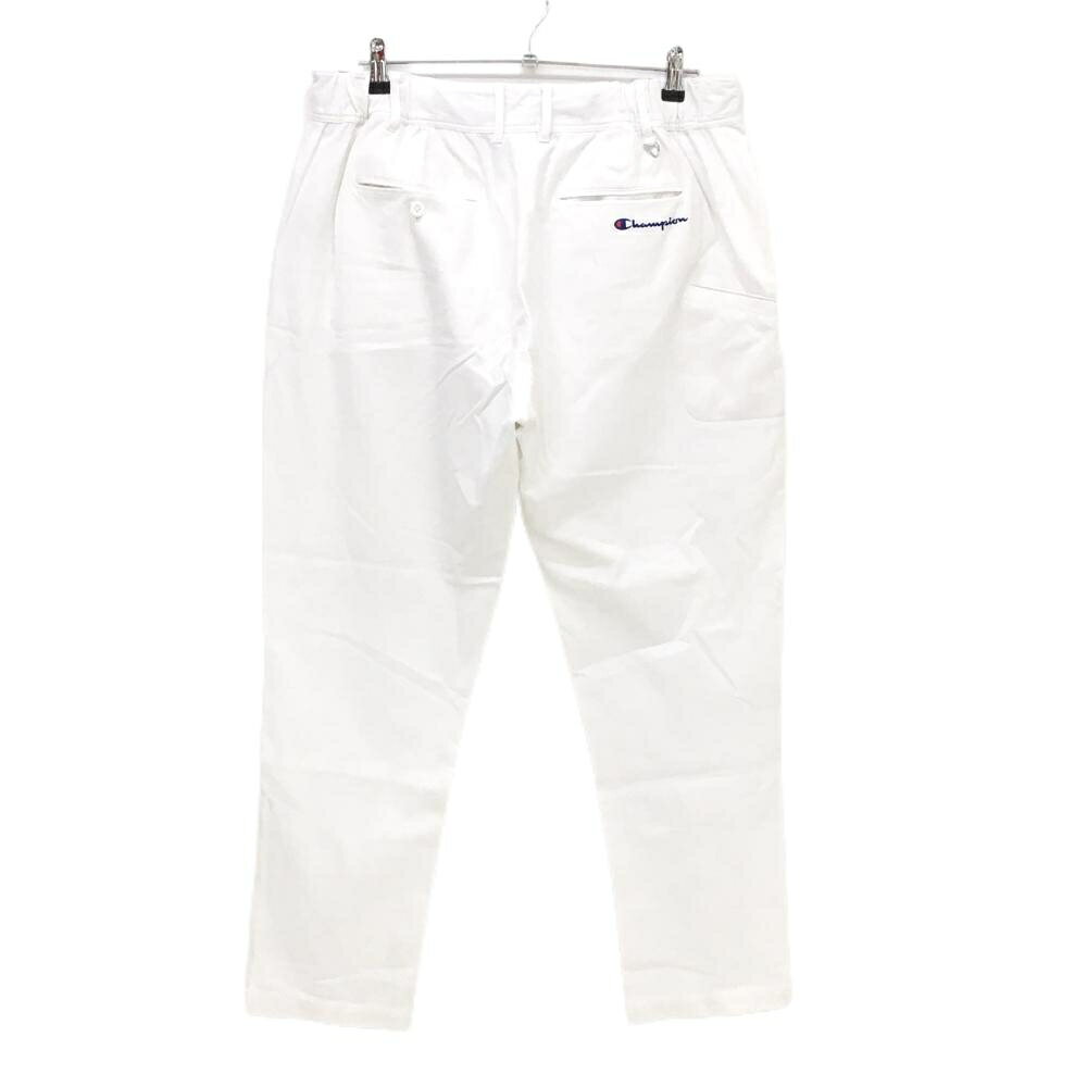 チャンピオン パンツ 白 ロゴワッペン 後ろ刺しゅう メンズ X-LARGE ゴルフウェア Champion