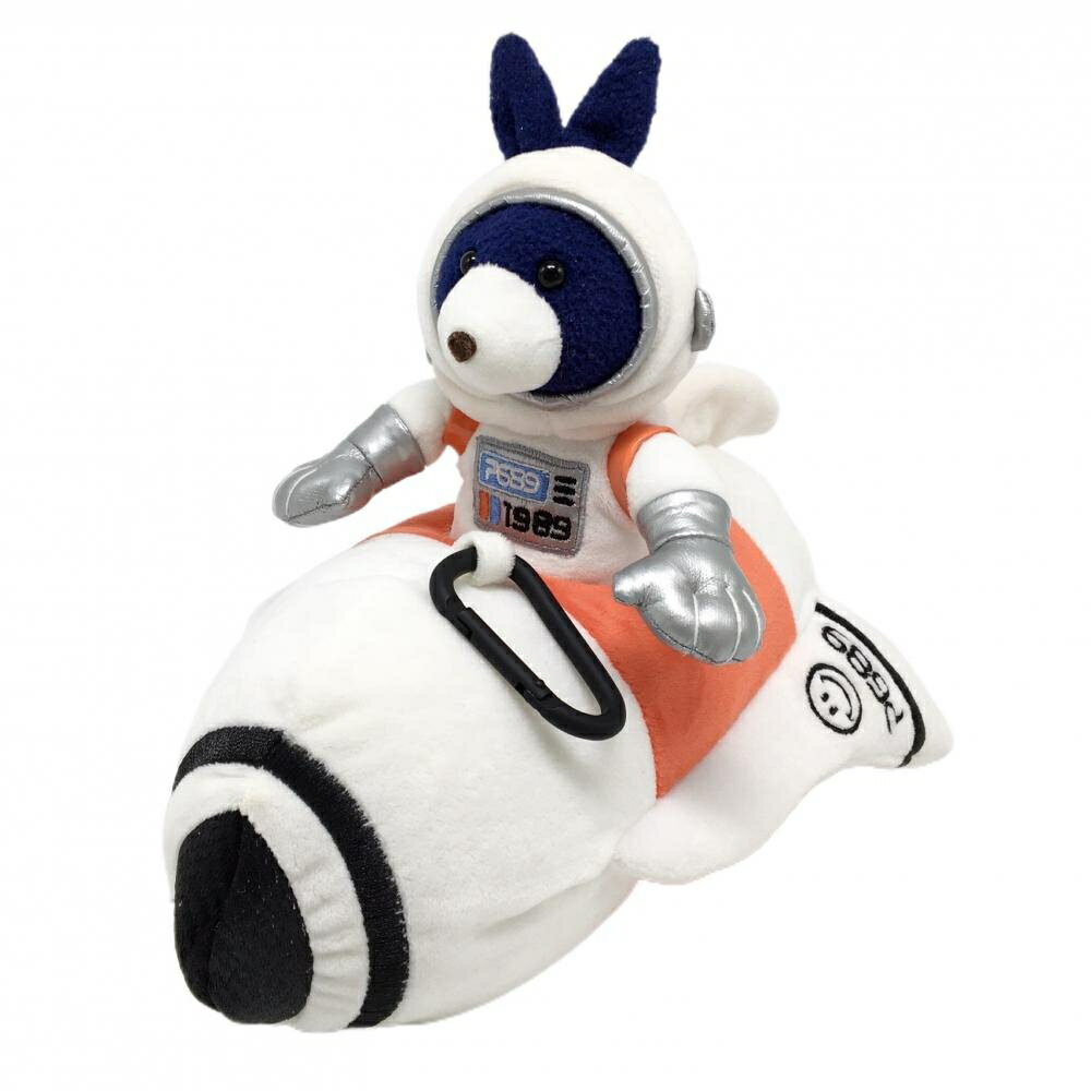 【美品】パーリーゲイツ ボールポーチ 白×オレンジ ロケット ラビット ぬいぐるみ ...