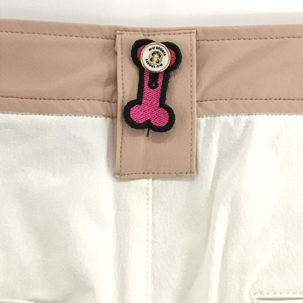【25%OFFクーポン配布中！9/14まで】【新品】MUスポーツ キュロットスカート 白×ピ...