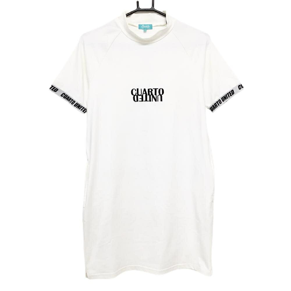 商品説明 ブランド CUARTO UNITED アイテム 半袖ハイネックワンピース 表記サイズ S ※海外サイズの場合もございます。必ず実寸サイズをご確認ください。 実寸サイズ 　ゆき丈：約42cm　身幅：約47cm　着丈：約83cm ※実寸サイズの採寸方法については、こちらをご覧ください。 ★実寸サイズは平台に平置きして外寸を測定しており、商品によっては若干の誤差が生じます。数cmの誤差は予めご了承くださいませ。 特徴・仕様 インナーパンツ付　 適応時期 春 ・ 夏 商品ランク A コメント 左肩・ネック薄汚れ 商品ランク（ゴルフウェア） N 新品（タグ付き) S 新品未使用品（タグなし） A+ 使用感や汚れ等がない、または目立たない綺麗な中古品 A 使用感や汚れ等が少ない美品や良品 B+ 使用感や中小の汚れ等がある一般的な中古品 B 使用感や大中の汚れ等がある一般的な中古品 C 使用感や大中の汚れ、小さな穴等がある中古品 商品ランク（ゴルフシューズ） N 新品（タグ付き) S 新品未使用品（タグなし） A+ しわや汚れ等がない、または少ない綺麗な中古品 A しわや小さな汚れはあるが、使用感が少ない美品や良品 B+ しわや中小の汚れ、使用感がある一般的な中古品 B しわや大中の汚れ、使用感がある一般的な中古品 C しわや大中の汚れ、使用感がある中古品 D しわや大きな汚れ、使用感がある中古品 &nbsp;★A+～CランクはUSED品となりますので、神経質な方はご入札をお控えください。 &nbsp;★Nランクは新品商品ですが、一部保管時による汚れ等があります。商品説明や写真で必ずご確認ください。　