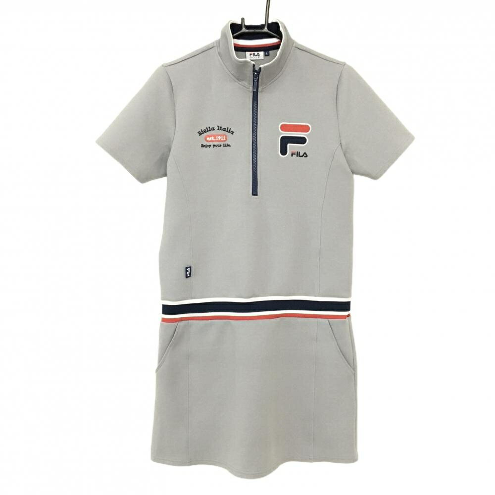 商品説明 ブランド FILA GOLF アイテム 半袖ハイネックワンピース 表記サイズ L ※海外サイズの場合もございます。必ず実寸サイズをご確認ください。 実寸サイズ 　身幅：約49.5cm　袖丈：約21cm　肩幅：約39cm　着丈：約88cm ※実寸サイズの採寸方法については、こちらをご覧ください。 ★実寸サイズは平台に平置きして外寸を測定しており、商品によっては若干の誤差が生じます。数cmの誤差は予めご了承くださいませ。 特徴・仕様 適応時期 春 ・ 夏 商品ランク A+ コメント ネックしわ少 商品ランク（ゴルフウェア） N 新品（タグ付き) S 新品未使用品（タグなし） A+ 使用感や汚れ等がない、または目立たない綺麗な中古品 A 使用感や汚れ等が少ない美品や良品 B+ 使用感や中小の汚れ等がある一般的な中古品 B 使用感や大中の汚れ等がある一般的な中古品 C 使用感や大中の汚れ、小さな穴等がある中古品 商品ランク（ゴルフシューズ） N 新品（タグ付き) S 新品未使用品（タグなし） A+ しわや汚れ等がない、または少ない綺麗な中古品 A しわや小さな汚れはあるが、使用感が少ない美品や良品 B+ しわや中小の汚れ、使用感がある一般的な中古品 B しわや大中の汚れ、使用感がある一般的な中古品 C しわや大中の汚れ、使用感がある中古品 D しわや大きな汚れ、使用感がある中古品 &nbsp;★A+～CランクはUSED品となりますので、神経質な方はご入札をお控えください。 &nbsp;★Nランクは新品商品ですが、一部保管時による汚れ等があります。商品説明や写真で必ずご確認ください。　